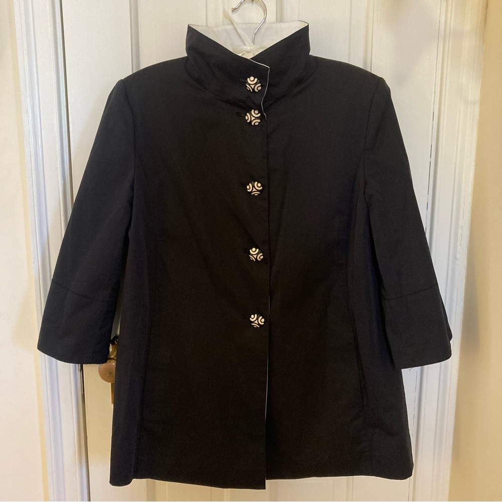 St. John's Coats reversible black & white  jacket